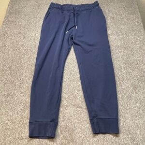 Tommy John Mens Navy Blue French Terry Lounge Jogger Pants Large